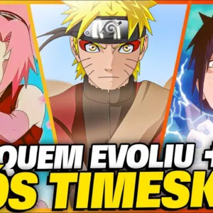 NARUTO VS SASUKE VS SAKURA: QUEM EVOLUIU MAIS NO TIMESKIP?