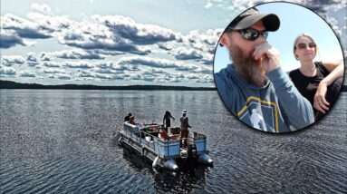 3-Days on a Houseboat in 300 ft. Deep Canadian Lake - Fishing, Camping, Wild Foods